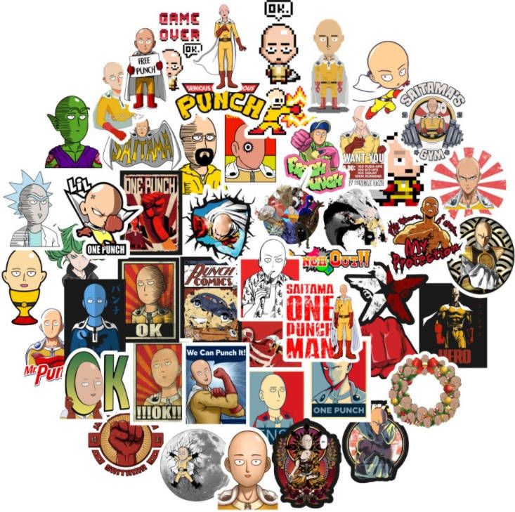Набор виниловых наклеек стикеров Аниме One Punch man Ванпанчмен Стикербомбинг на авто телефон 50шт, Разные цвета
Набор виниловых наклеек стикеров Аниме One Punch man Ванпанчмен Стикербомбинг на авто телефон 50шт, Разные цвета