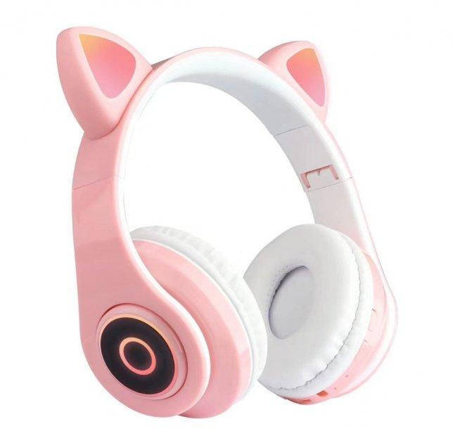 Наушники беспроводные Bluetooth Wireless Headset Cat ZTN-28 | кошачьи ушки | светящиеся ушки | Розовый
Наушники беспроводные Bluetooth Wireless Headset Cat ZTN-28 | кошачьи ушки | светящиеся ушки | Розовый