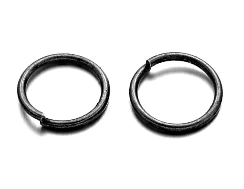 Кольцо соединительное одинарное Черный 0,8 см х 0,7 мм 2 гр (около 27 шт) 
Кольцо соединительное одинарное Черный 0,8 см х 0,7 мм 2 гр (около 27 шт)