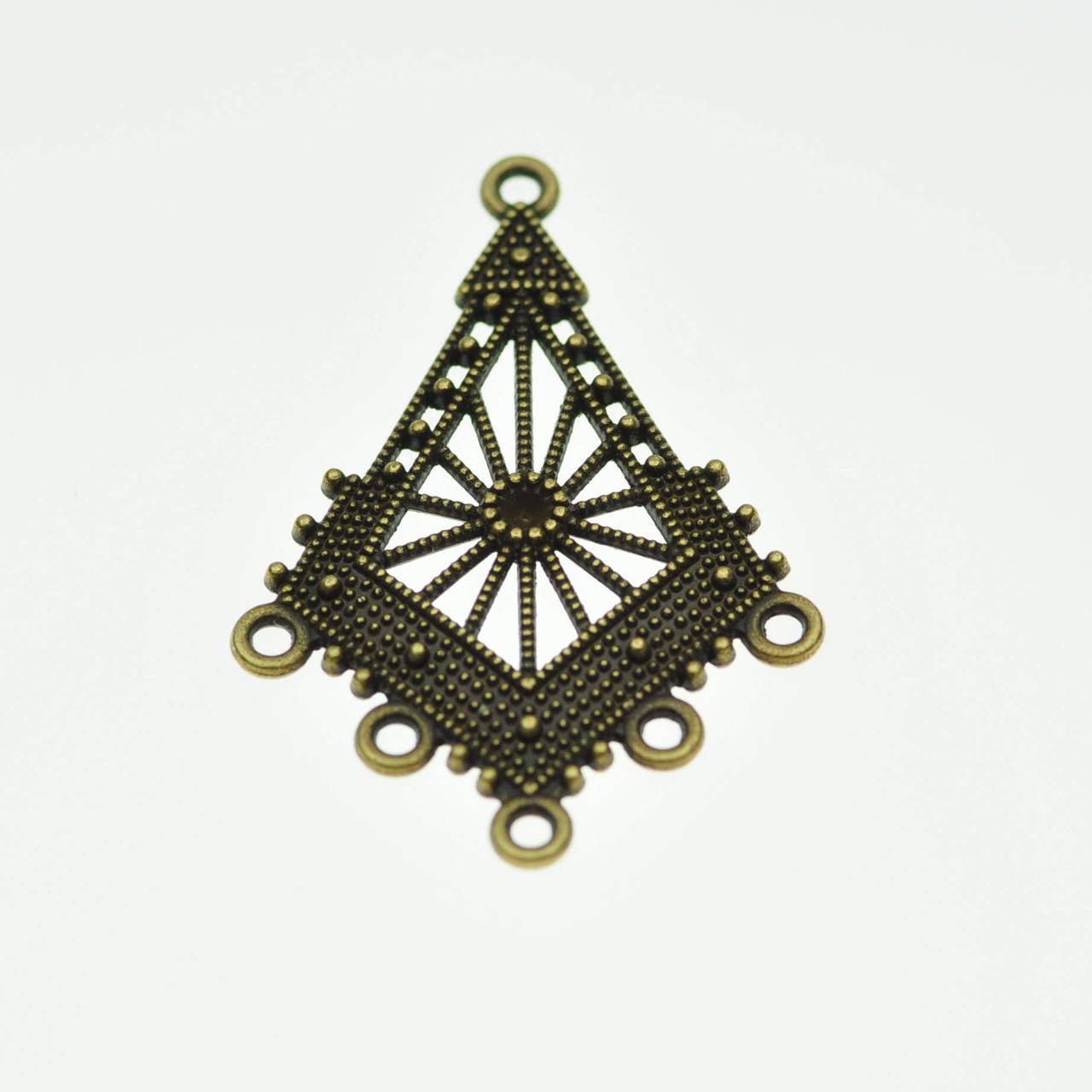 Шандельєр ромб видовжений бронзовий 47мм, Бронзовий
Шандельєр ромб видовжений бронзовий 47мм, Бронзовий