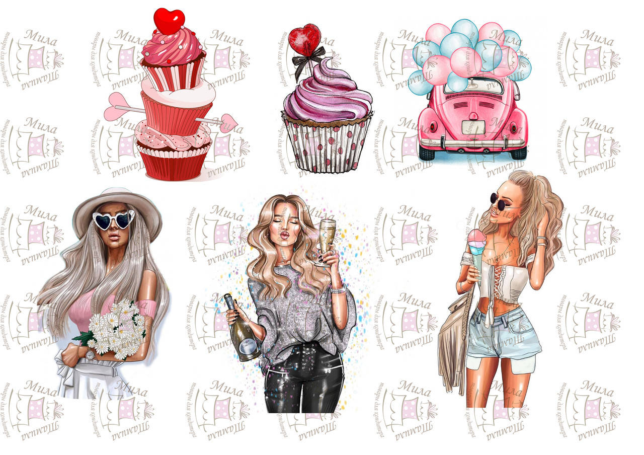 Вафельные картинки Pop 18, Разные цвета 
Вафельные картинки Pop 18, Разные цвета