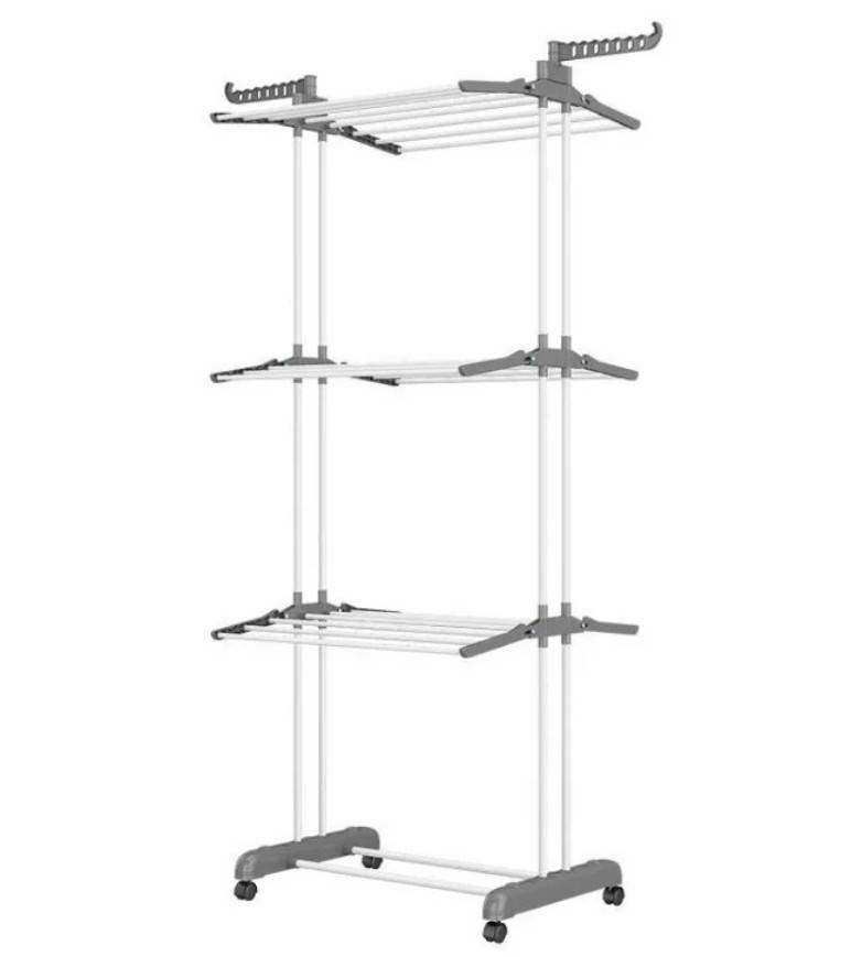 Сушилка для белья Garment Rack With Wheels 3 яруса (Серая, синяя, розовая) | Сушка для одежды напольная, Разные цвета
Сушилка для белья Garment Rack With Wheels 3 яруса (Серая, синяя, розовая) | Сушка для одежды напольная, Разные цвета