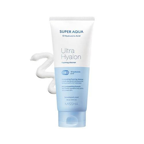 Missha Super Aqua 10 Hyaluronic Acid Ultra Hyalon Foaming Cleanser Очищающая пенка
Missha Super Aqua 10 Hyaluronic Acid Ultra Hyalon Foaming Cleanser Очищающая пенка