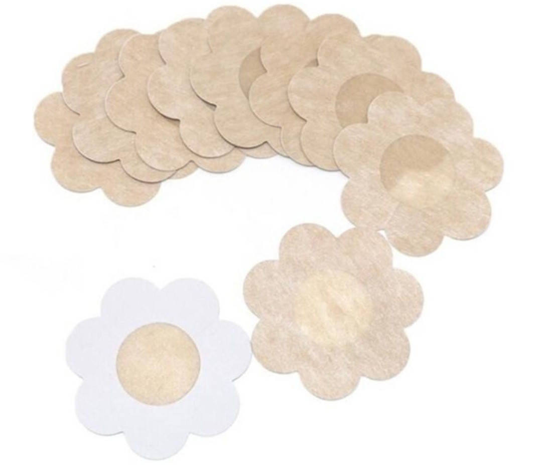 Одноразовые накладки на грудь в форме цветочка 5 пар, самоклейка на соски бежевого цвета, Бежевый
Одноразовые накладки на грудь в форме цветочка 5 пар, самоклейка на соски бежевого цвета, Бежевый