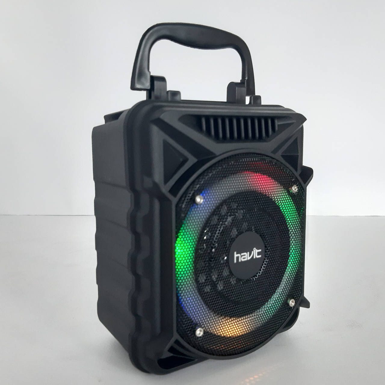 Оригинальная акустическая портативная blutooth колонка Havit HV-SQ102BT с динамичной LED подсветкой и ручкой
Оригинальная акустическая портативная blutooth колонка Havit HV-SQ102BT с динамичной LED подсветкой и ручкой