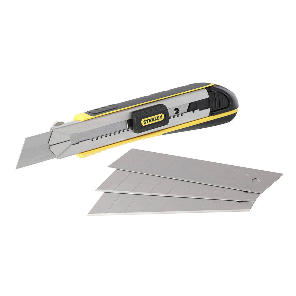 Нож 25 мм сегментированое лезвие 215 мм серия FatMax Cartridge картридж для 4 лезвий Stanley 0-10-486
Нож 25 мм сегментированое лезвие 215 мм серия FatMax Cartridge картридж для 4 лезвий Stanley 0-10-486