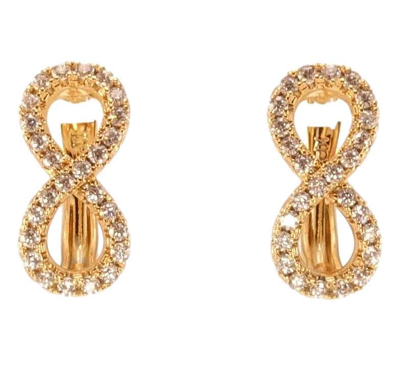 Серьги Xuping Позолота 18K английский замок "Восьмерки с цирконием" 
Серьги Xuping Позолота 18K английский замок "Восьмерки с цирконием"