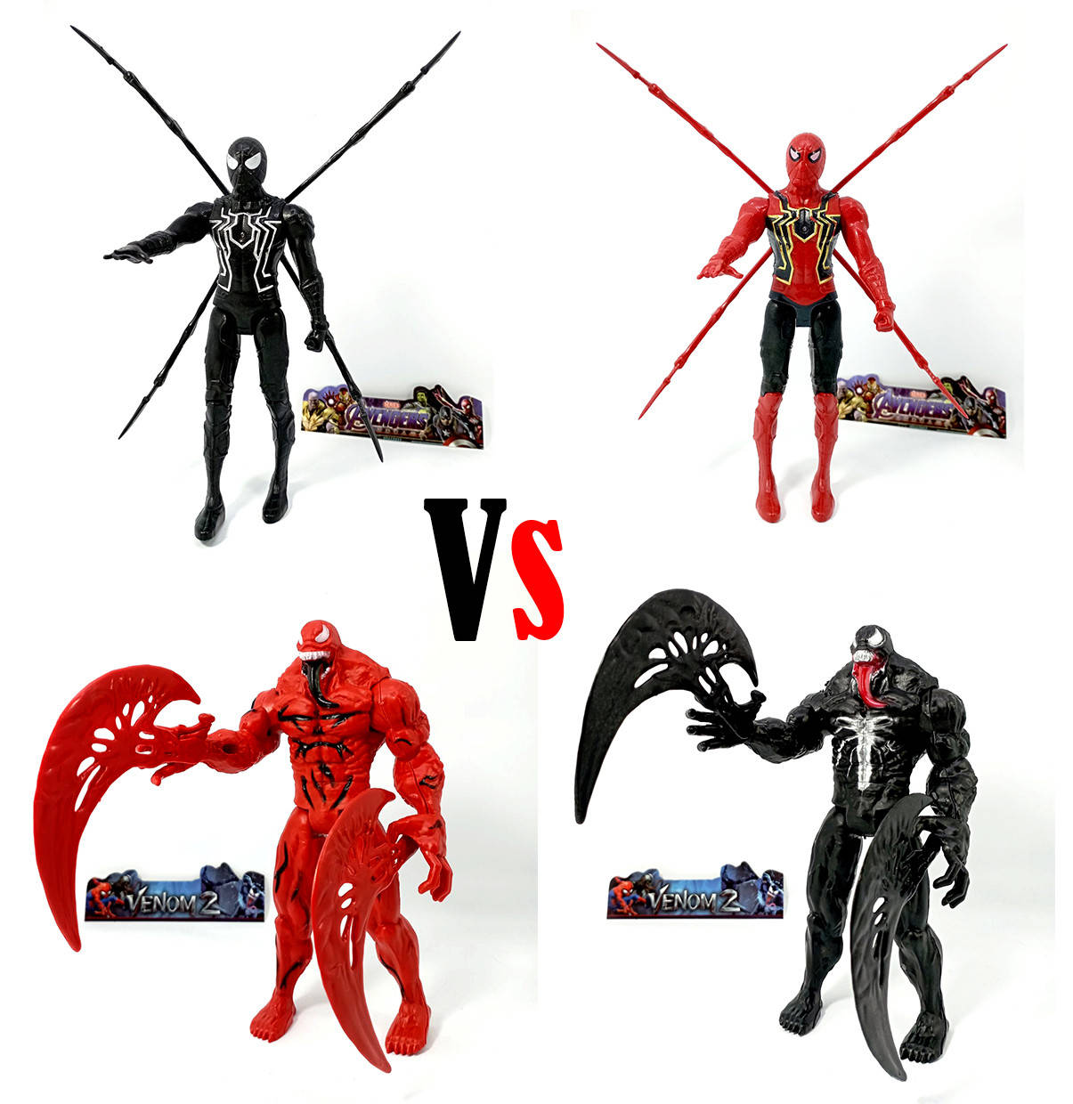 Набор из 4шт Фигурок Человек-Паук Spider-Man Vs Веном 2 Venum 2 15см со Светом на груди
Набор из 4шт Фигурок Человек-Паук Spider-Man Vs Веном 2 Venum 2 15см со Светом на груди