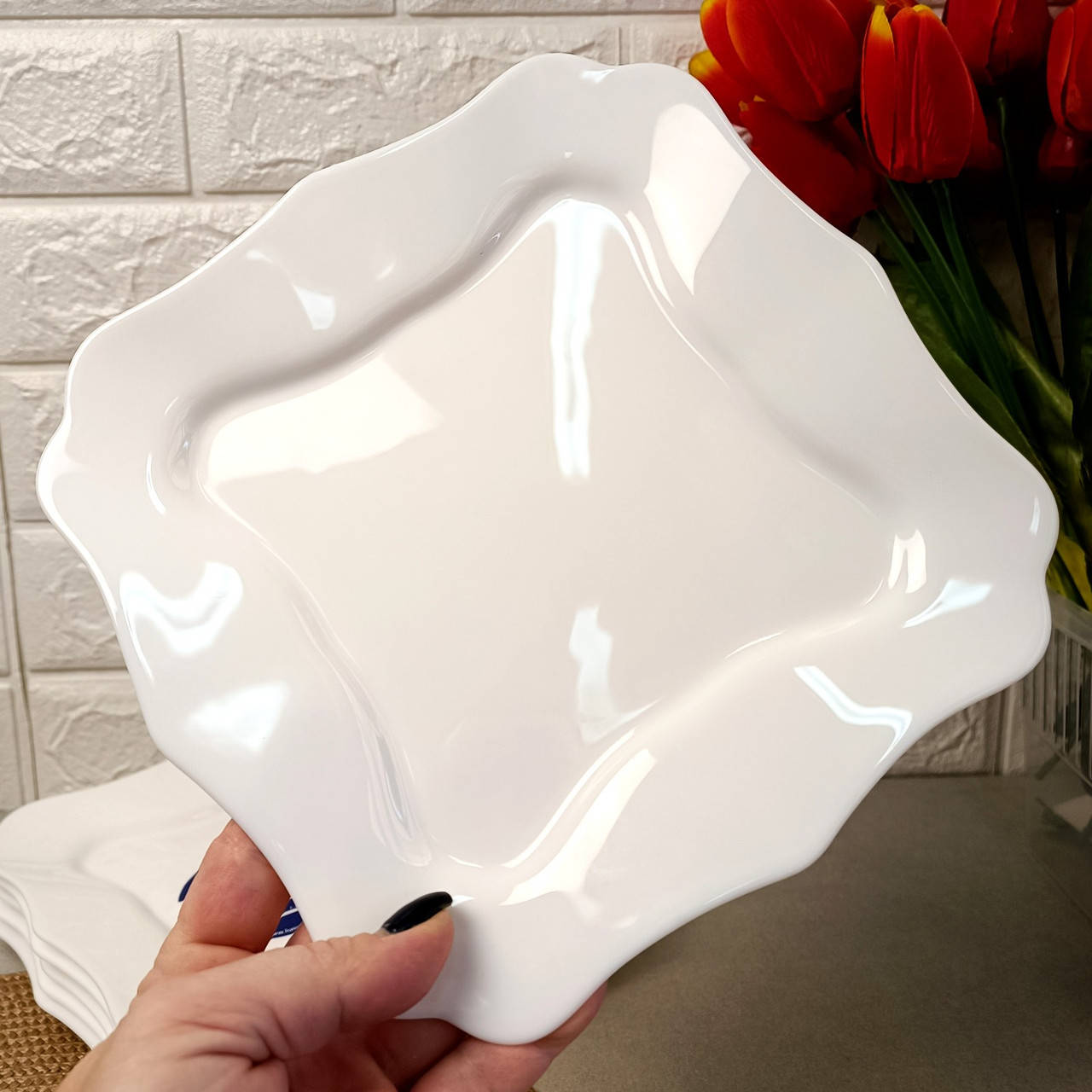 Тарелка белая десертная с волнистыми бортиками Luminarc Authentic White (аусентик), Белый
Тарелка белая десертная с волнистыми бортиками Luminarc Authentic White (аусентик), Белый