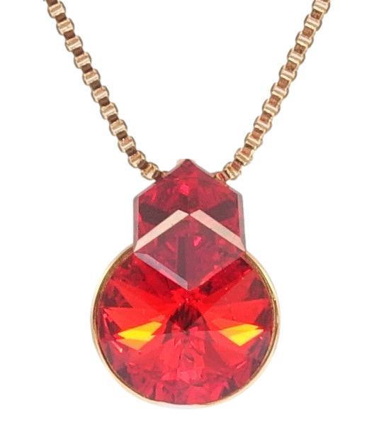 Кулон Xuping 18K с кр-ми Swarovski на цепочке "Кристаллы Red Magma" длина 39,5-44,5см х 1мм
Кулон Xuping 18K с кр-ми Swarovski на цепочке "Кристаллы Red Magma" длина 39,5-44,5см х 1мм