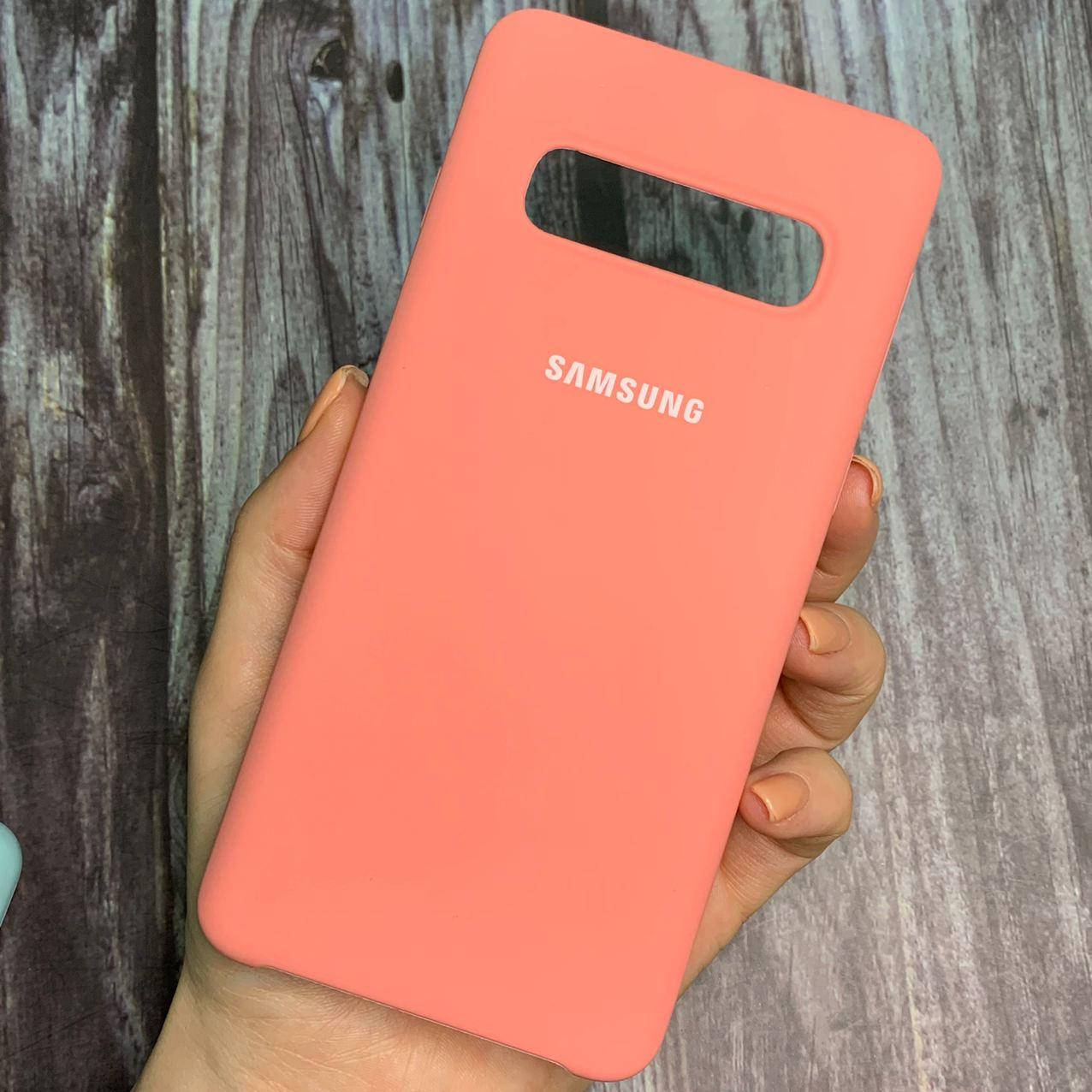 Чехол для Samsung Galaxy S10 Silicone Case с микрофиброй бархатом чохол на самсунг с10 персиковый 
Чехол для Samsung Galaxy S10 Silicone Case с микрофиброй бархатом чохол на самсунг с10 персиковый