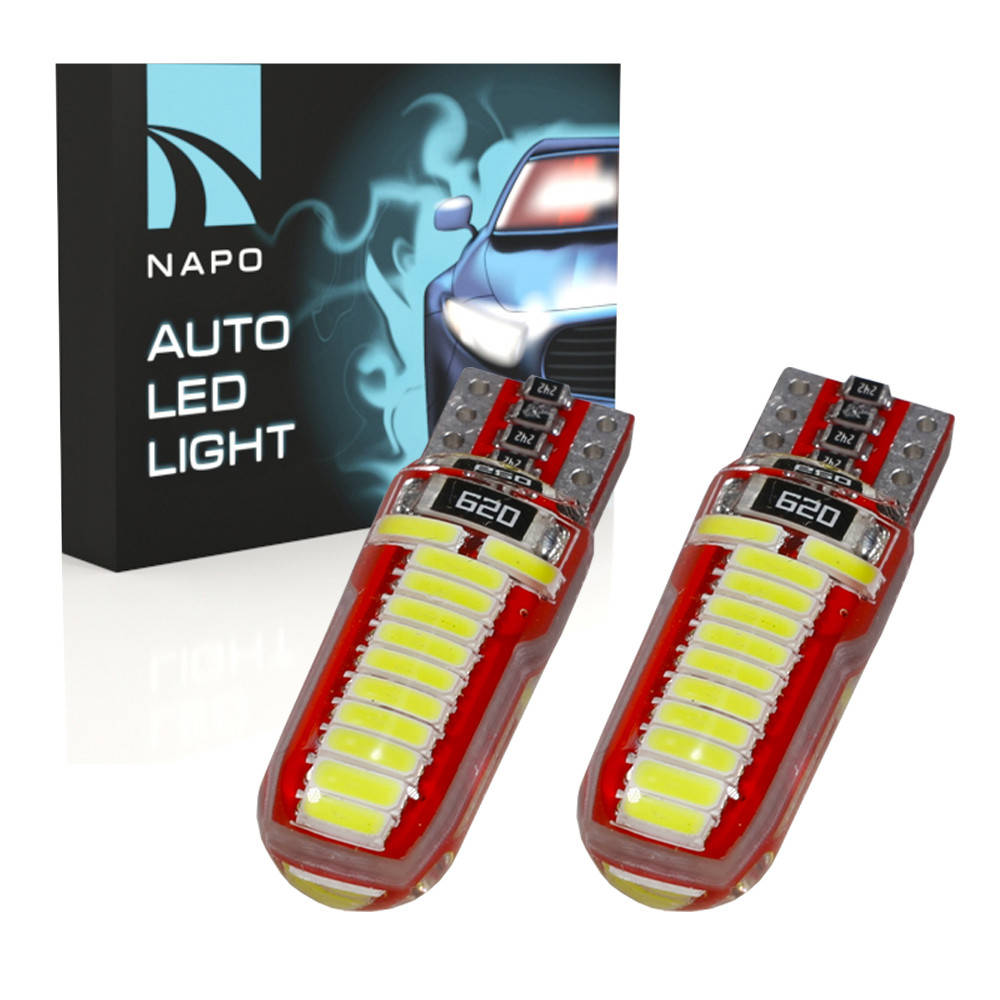 Лампа автомобильная LED T10-4014-24smd-silic.t10-037 W5W T10 комплект 2 шт цвет свечения белый
Лампа автомобильная LED T10-4014-24smd-silic.t10-037 W5W T10 комплект 2 шт цвет свечения белый
