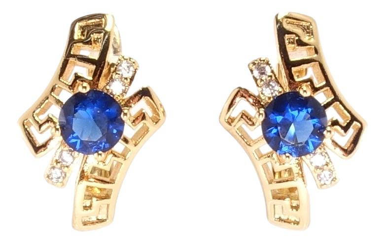 Серьги Xuping Позолота 18K английский замок "Греческие мотивы с синим кристаллом и цирконием"
Серьги Xuping Позолота 18K английский замок "Греческие мотивы с синим кристаллом и цирконием"