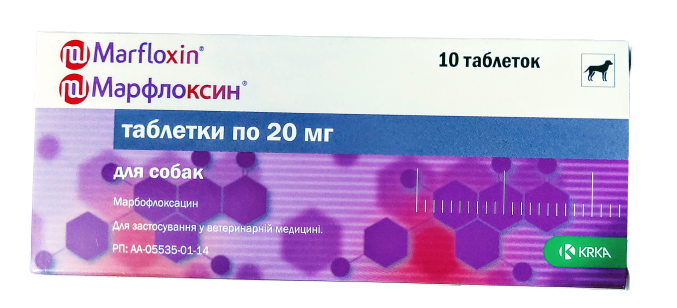 МАРФЛОКСИН 20 мг 10 таблеток КРКА Словения антибиотик широкого спектра действия для лечения собак и кошек
МАРФЛОКСИН 20 мг 10 таблеток КРКА Словения антибиотик широкого спектра действия для лечения собак и кошек
