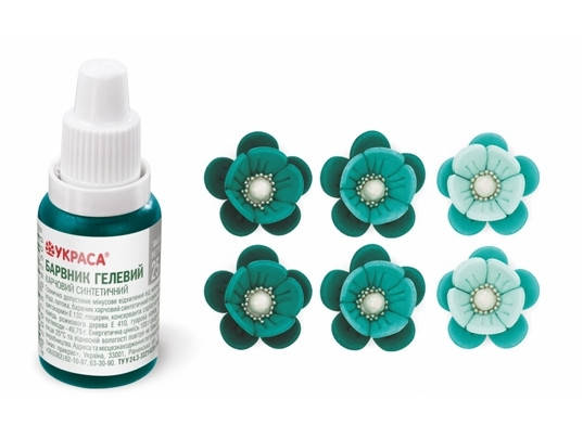 Краситель гелевый Украса Бирюзовый
Краситель гелевый Украса Бирюзовый