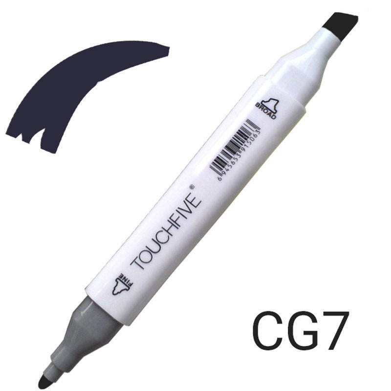 Маркер двосторонній TouchFive № CG7 Cool Grey (Прохолодно сірий) (TF2209-CG7), Серый
Маркер двосторонній TouchFive № CG7 Cool Grey (Прохолодно сірий) (TF2209-CG7), Серый