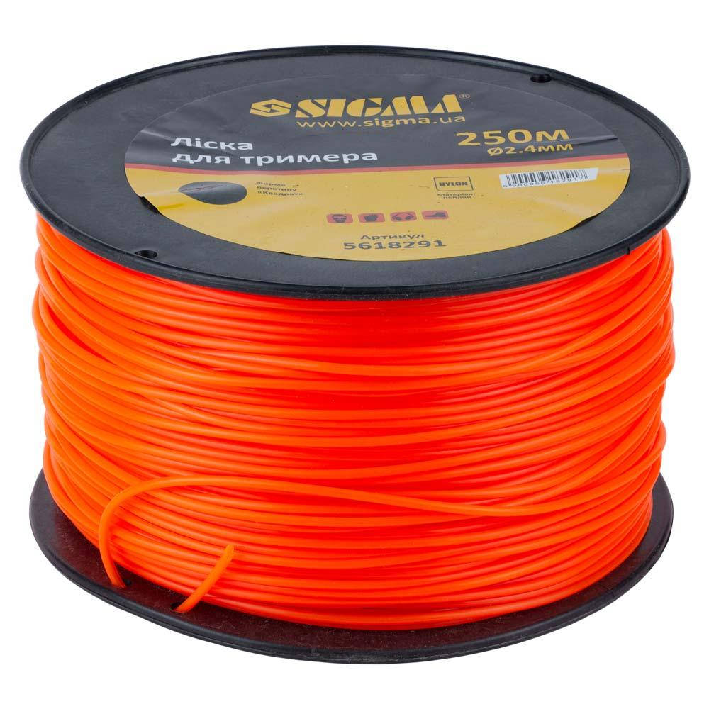 Леска для триммера круг Ø2.4мм 250м катушка SIGMA (5618291)
Леска для триммера круг Ø2.4мм 250м катушка SIGMA (5618291)