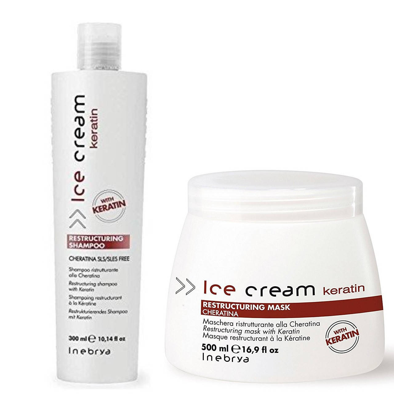 Восстанавливающий набор c кератином Inebrya Ice Cream Keratin Restructuring Kit 300мл/500 мл.
Восстанавливающий набор c кератином Inebrya Ice Cream Keratin Restructuring Kit 300мл/500 мл.