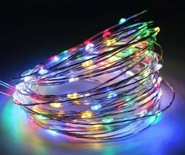 Светодиодная гирлянда Капля росы 10 м 100 led медный провод 1 режим от сети 220V (Цветная) 7249
Светодиодная гирлянда Капля росы 10 м 100 led медный провод 1 режим от сети 220V (Цветная) 7249