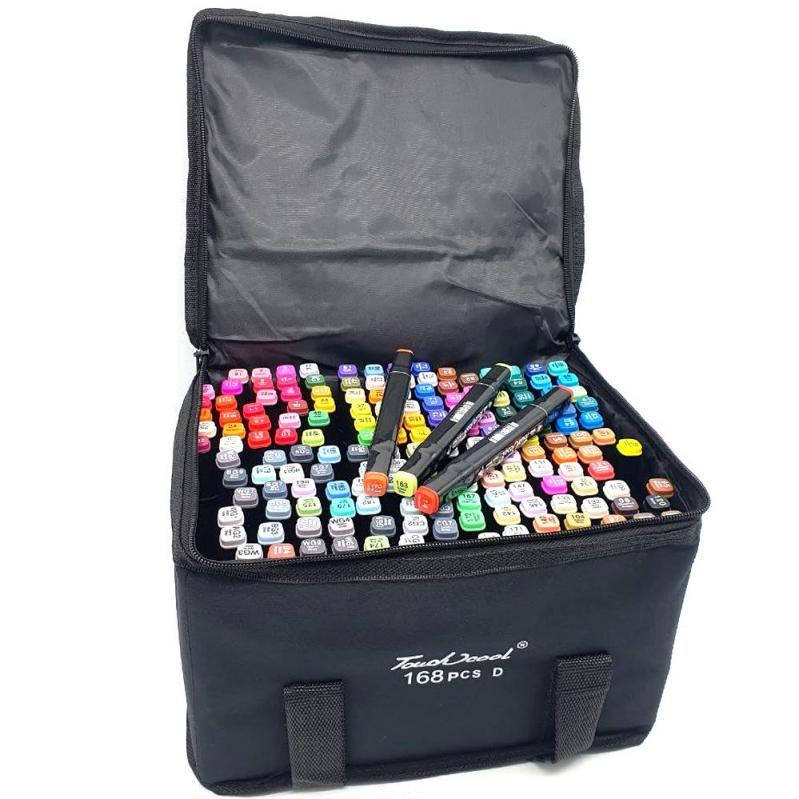 Набор скетч маркеров для рисования Touch 168 шт./уп. двусторонние профессиональные фломастеры для художников, Разные цвета
Набор скетч маркеров для рисования Touch 168 шт./уп. двусторонние профессиональные фломастеры для художников, Разные цвета