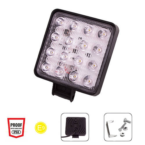 LED-фара рабочего света WLP-48S1S2 SPOT 16Led*3W (106*106*18)/10-30V/48W/6000K (WLP-48S1S2) - PULSO, Черный
LED-фара рабочего света WLP-48S1S2 SPOT 16Led*3W (106*106*18)/10-30V/48W/6000K (WLP-48S1S2) - PULSO, Черный