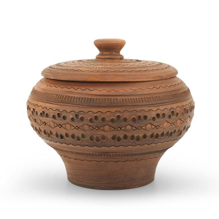 Чугунок "Орнамент" 1,5л., Коричневый 
Чугунок "Орнамент" 1,5л., Коричневый