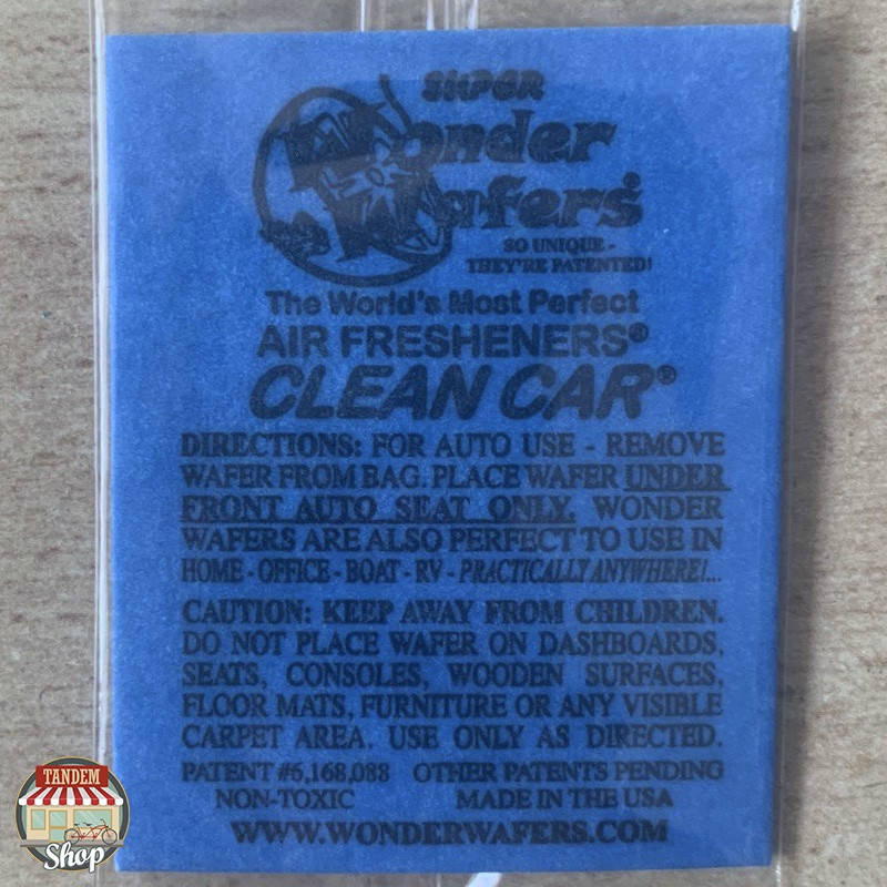 Ароматизатор в пластинке Wonder Wafers Clean Car, 50 x 65 мм Чистый автомобиль
Ароматизатор в пластинке Wonder Wafers Clean Car, 50 x 65 мм Чистый автомобиль
