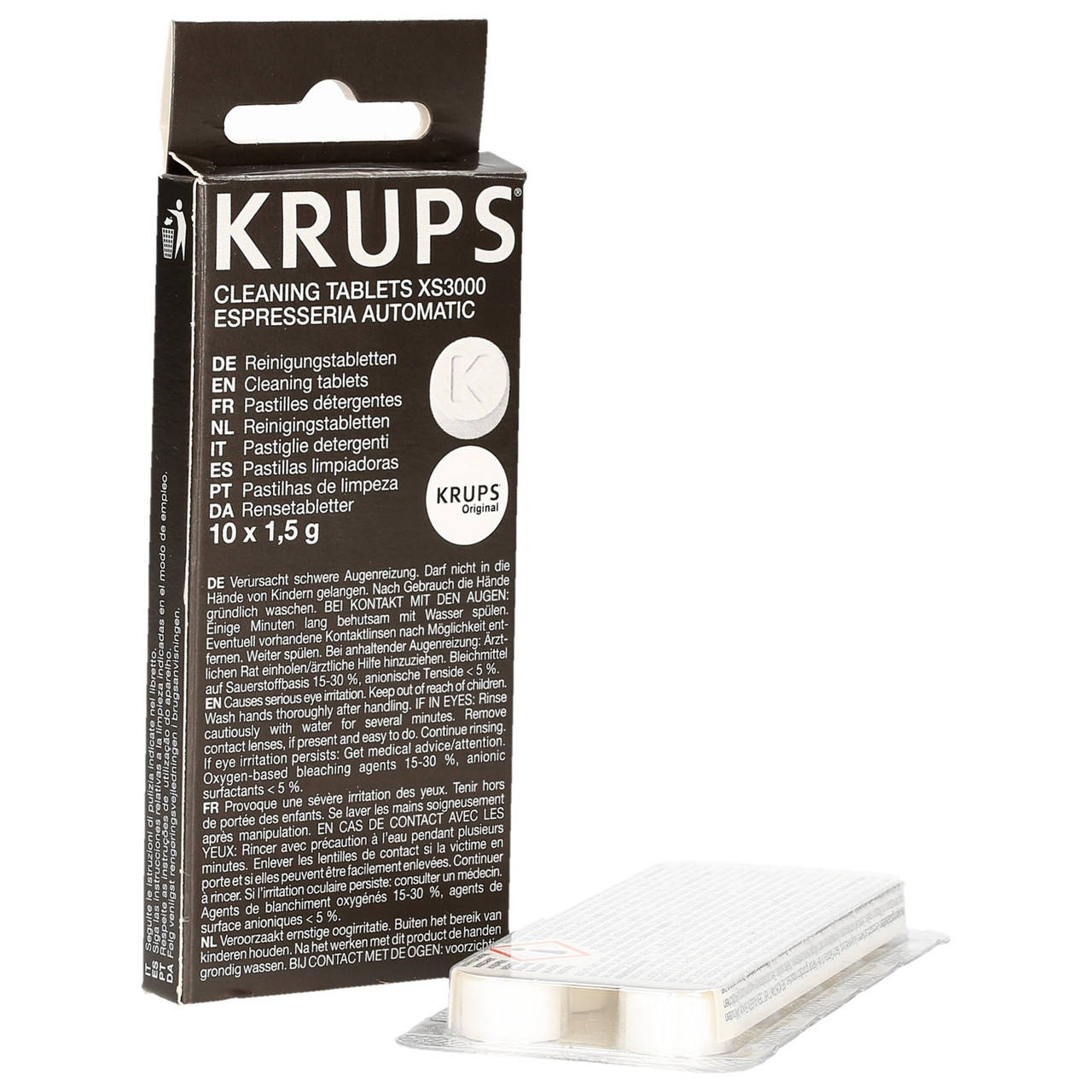 Таблетки Krups XS3000 для чистки гидросистем от кофейных масел (Таблетки для удаления масляного налета Krups)
Таблетки Krups XS3000 для чистки гидросистем от кофейных масел (Таблетки для удаления масляного налета Krups)