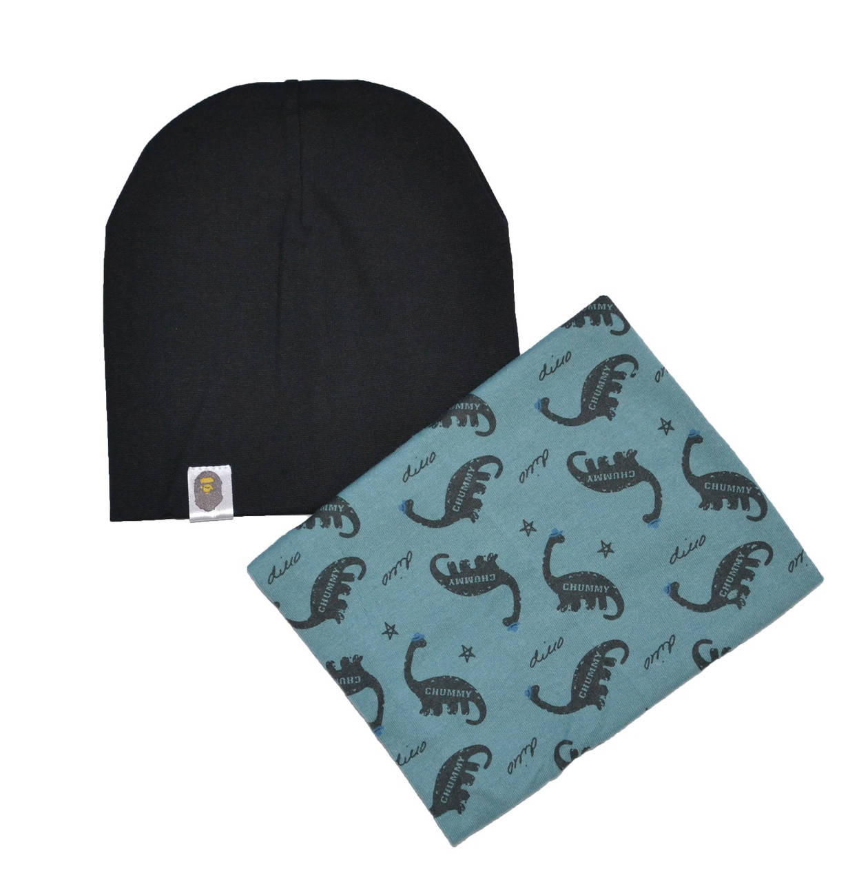 Шапка и хомут для мальчика весенний с динозаврами
Шапка и хомут для мальчика весенний с динозаврами