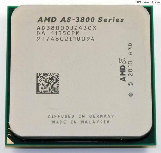 AMD A8-3800 CPU 2.4-2.7GHz/4M/65W Socket FM1 Процесор для ПК AD3800OJZ43GX
AMD A8-3800 CPU 2.4-2.7GHz/4M/65W Socket FM1 Процесор для ПК AD3800OJZ43GX