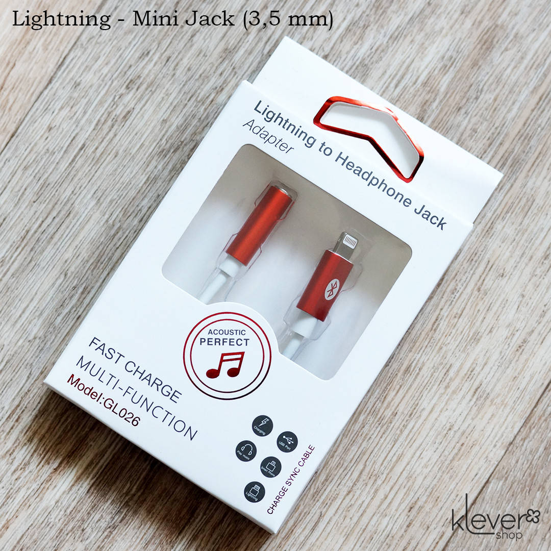 Переходник-адаптер для iPhone Lightning - mini jack (3,5 mm) (двунаправленный, поддержка микрофона)
Переходник-адаптер для iPhone Lightning - mini jack (3,5 mm) (двунаправленный, поддержка микрофона)