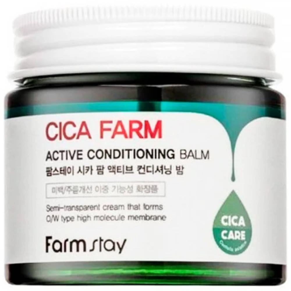 Крем-бальзам для лица с центеллой азиатской Farmstay Cica Farm Active Conditioning Balm 80 г
Крем-бальзам для лица с центеллой азиатской Farmstay Cica Farm Active Conditioning Balm 80 г