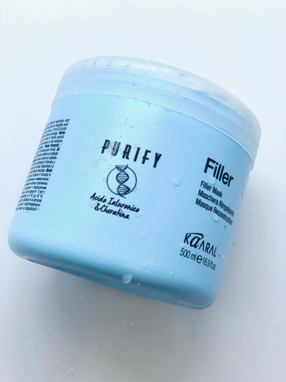 Маска-филлер для волос с кератином и гиалуроновой кислотой Kaaral Purify Filler Filler Mask
Маска-филлер для волос с кератином и гиалуроновой кислотой Kaaral Purify Filler Filler Mask