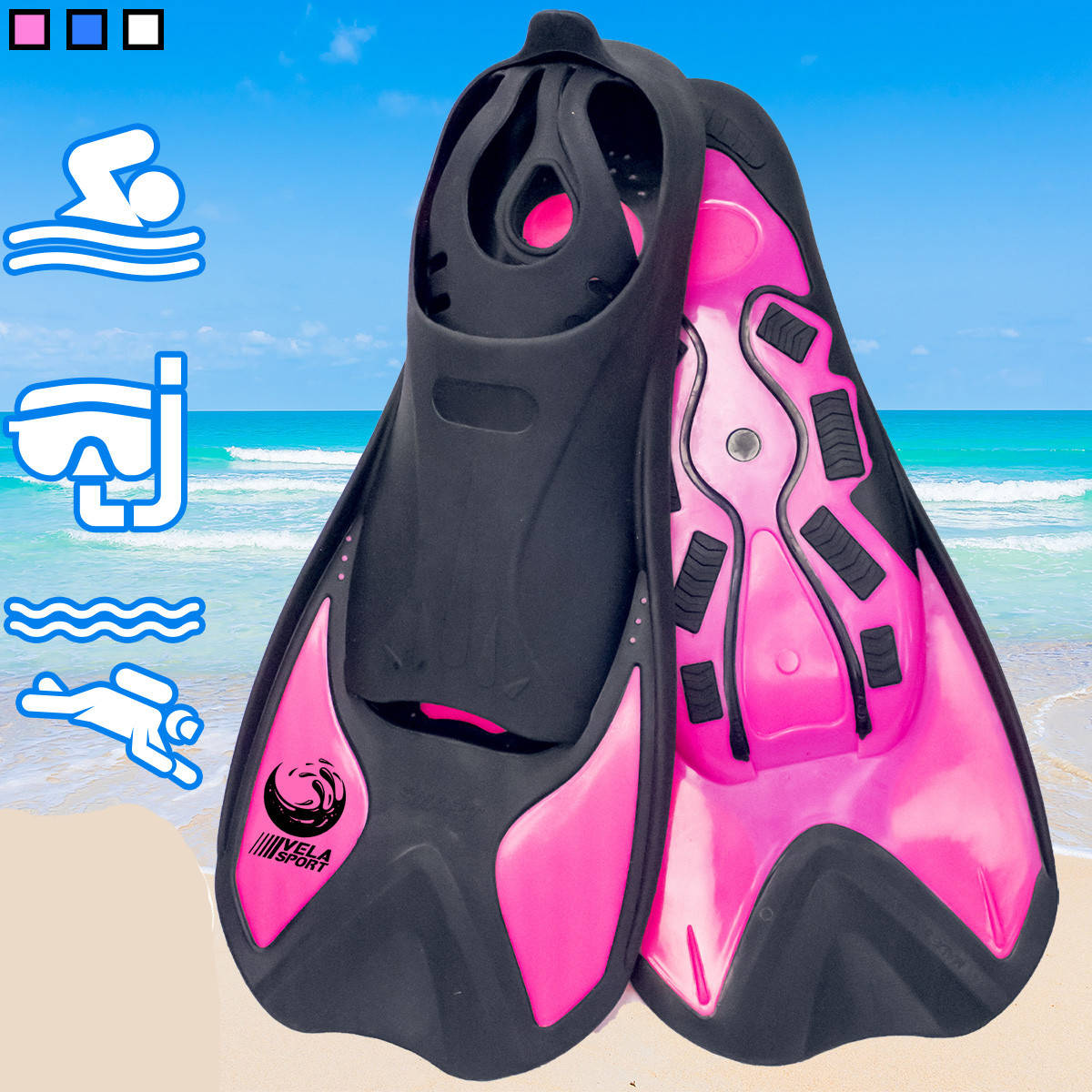 Ласты для плавания VelaSport Starfish (34/35) для дайвинга, снорклинга, бассейна, подводной охоты Розовый
Ласты для плавания VelaSport Starfish (34/35) для дайвинга, снорклинга, бассейна, подводной охоты Розовый