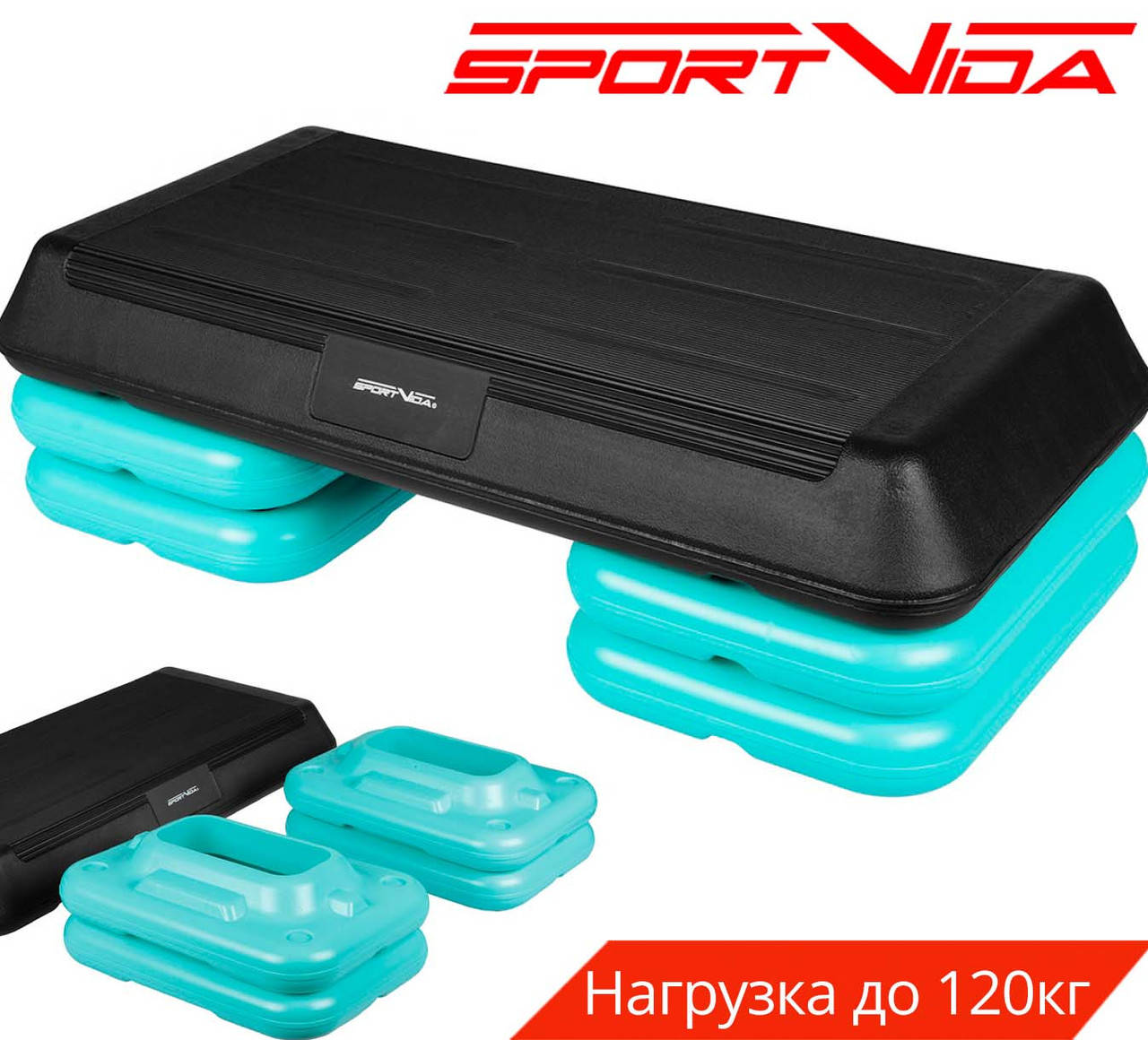 Степ-платформа профессиональная 3-ступенчатая SportVida SV-HK0375 платформа для фитнеса, Разные цвета 
Степ-платформа профессиональная 3-ступенчатая SportVida SV-HK0375 платформа для фитнеса, Разные цвета