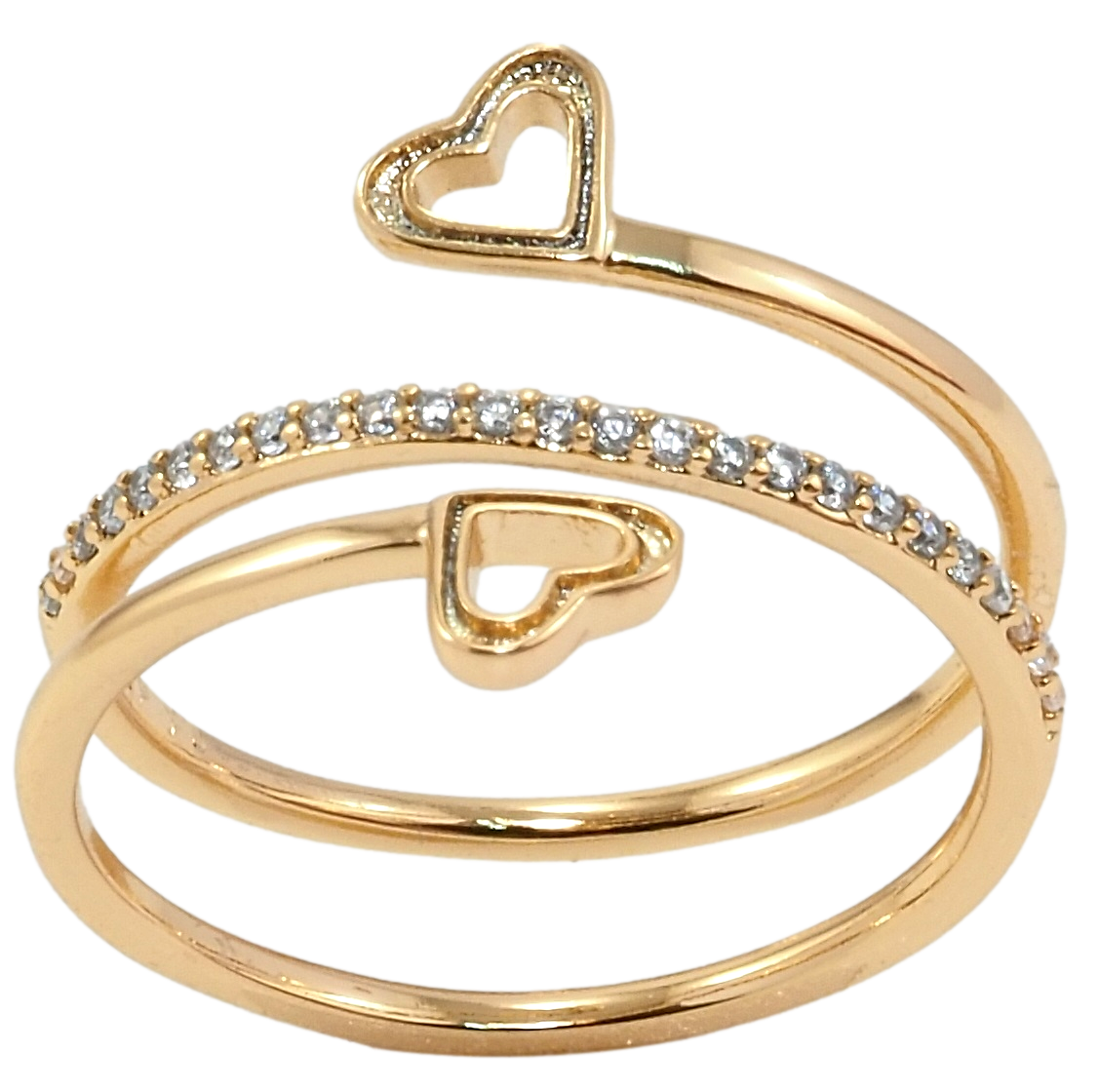 Кольцо Xuping Позолота 18K "Пружинка с сердечками и цирконием" р.17,17.5,18,18.5,19,19.5,20,20.5
Кольцо Xuping Позолота 18K "Пружинка с сердечками и цирконием" р.17,17.5,18,18.5,19,19.5,20,20.5