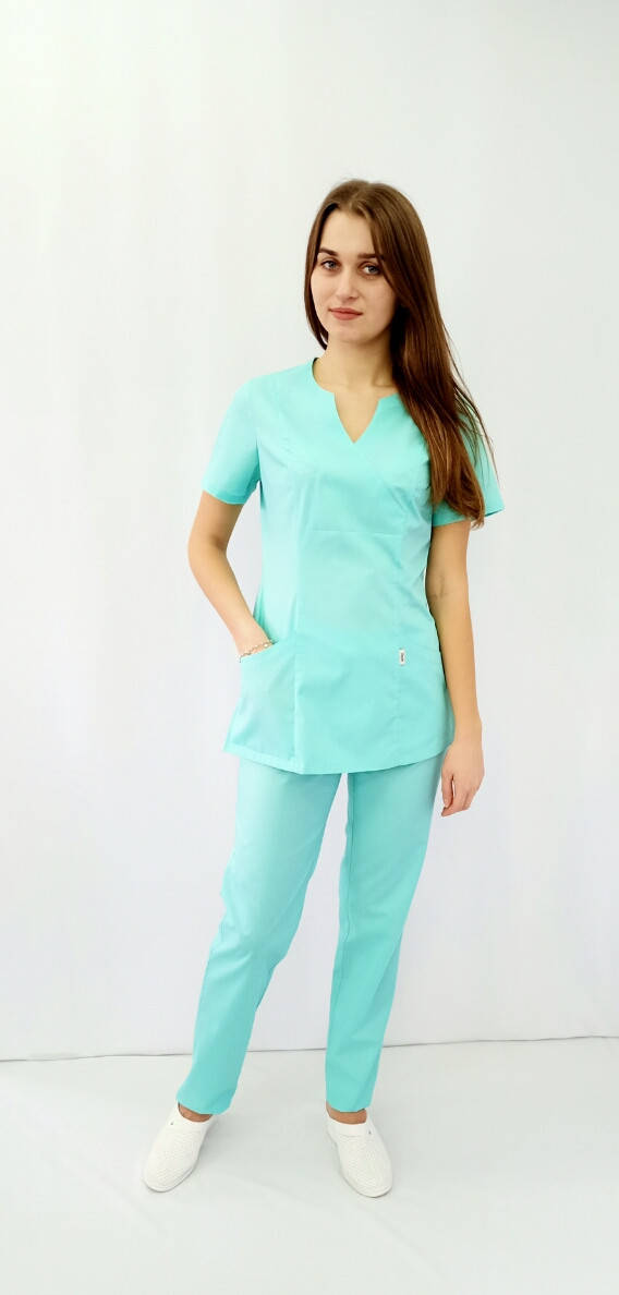 Костюм медицинский хирургический женский, Бирюзовый
Костюм медицинский хирургический женский, Бирюзовый