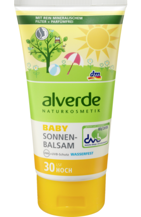 Alverde NATURKOSMETIK Baby Sonnenbalsam LSF 30 - Детский солнцезащитный бальзам гипоаллергенный SPF30, 150 мл
Alverde NATURKOSMETIK Baby Sonnenbalsam LSF 30 - Детский солнцезащитный бальзам гипоаллергенный SPF30, 150 мл