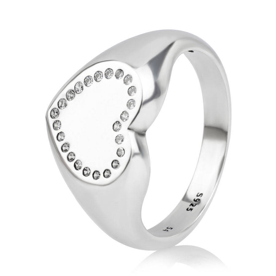 Кольцо "Печатка в виде сердца" , С1688
Кольцо "Печатка в виде сердца" , С1688