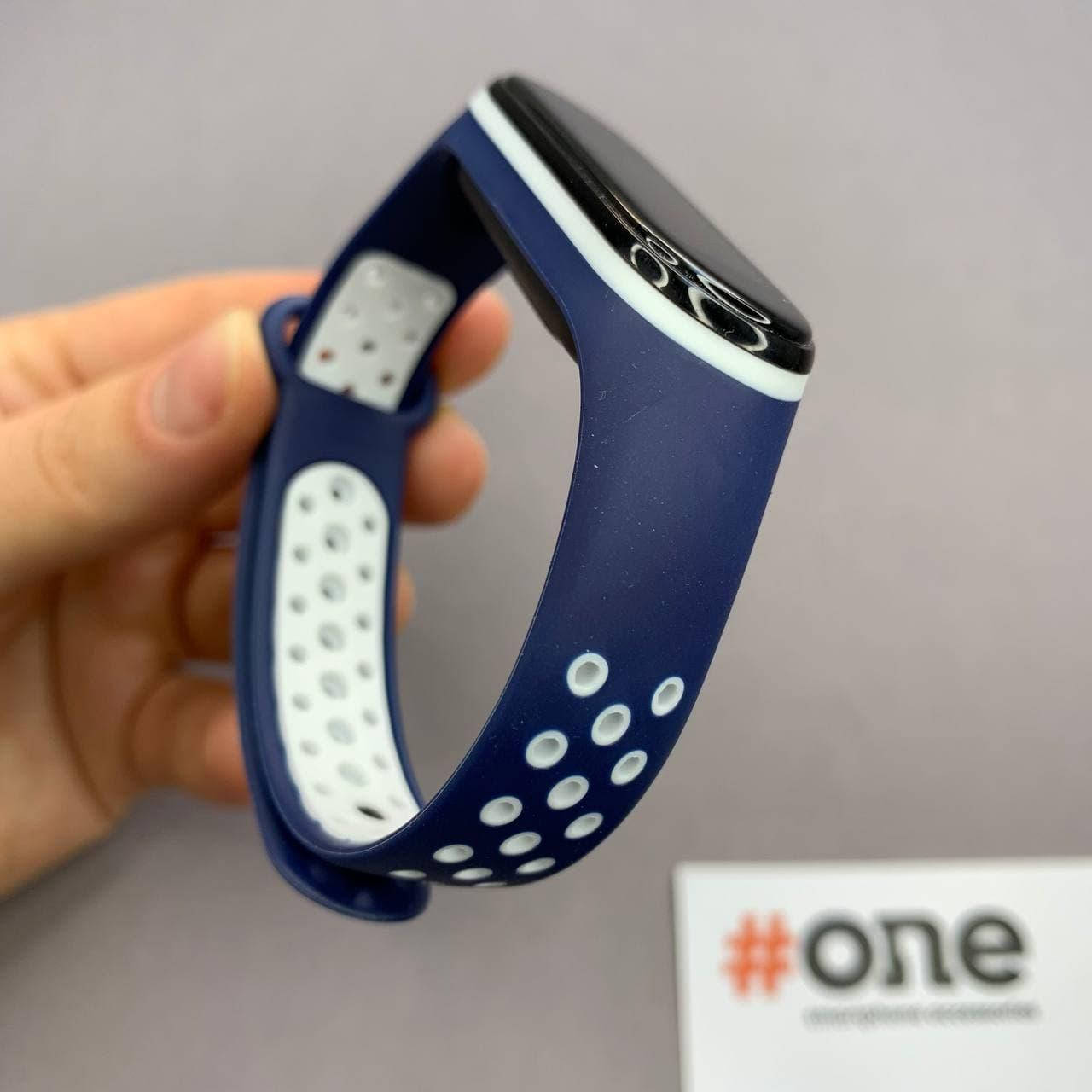 Ремешок для Xiaomi Mi Band 3 силиконовый спортивный браслет для фитнесс трекера ми бенд 3 синий белый SPR
Ремешок для Xiaomi Mi Band 3 силиконовый спортивный браслет для фитнесс трекера ми бенд 3 синий белый SPR