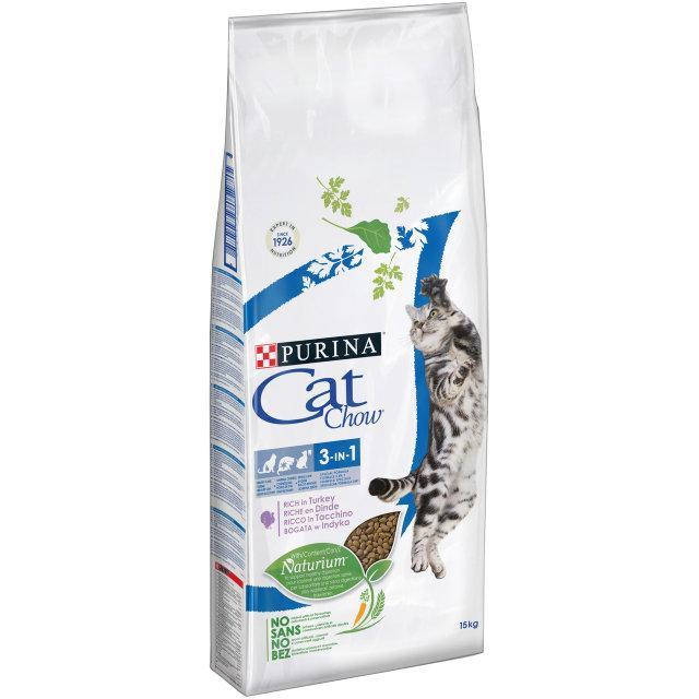Purina Cat Chow Feline 3 in 1 Сухой корм для взрослых кошек (3 в 1) с индейкой на вес/ 1 кг
Purina Cat Chow Feline 3 in 1 Сухой корм для взрослых кошек (3 в 1) с индейкой на вес/ 1 кг