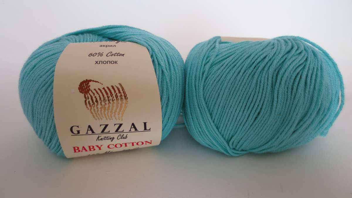 Gazzal Baby cotton - 3452 бирюза
Gazzal Baby cotton - 3452 бирюза