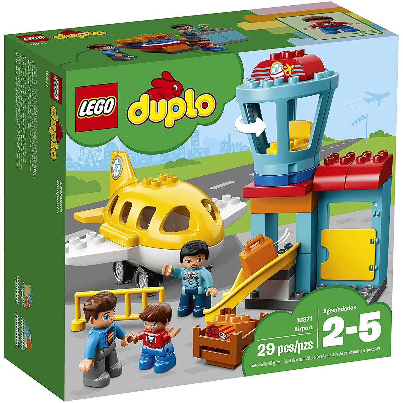 Конструктор LEGO DUPLO Town Airport Игровой набор Лего Аэропорт, 29 деталей, Разные цвета
Конструктор LEGO DUPLO Town Airport Игровой набор Лего Аэропорт, 29 деталей, Разные цвета
