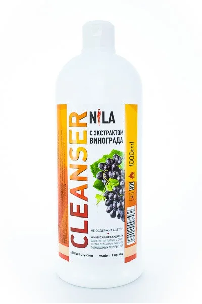 Клинсер Nila Cleanser профессиональное средство для снятия липкого слоя с ногтей 1000 мл. виноград
Клинсер Nila Cleanser профессиональное средство для снятия липкого слоя с ногтей 1000 мл. виноград