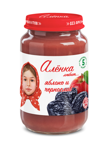 Пюре Фруктовое, ТМ"Алёнка любит", Яблоко и Чернослив, 170г, от 5 мес.
Пюре Фруктовое, ТМ"Алёнка любит", Яблоко и Чернослив, 170г, от 5 мес.