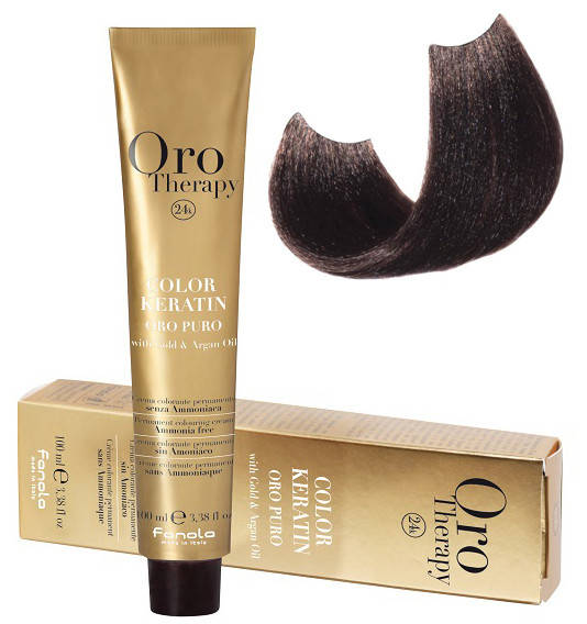 Безаммиачная крем-краска для волос Fanola Oro Therapy №5/00 Intense light chestnut 100 мл
Безаммиачная крем-краска для волос Fanola Oro Therapy №5/00 Intense light chestnut 100 мл