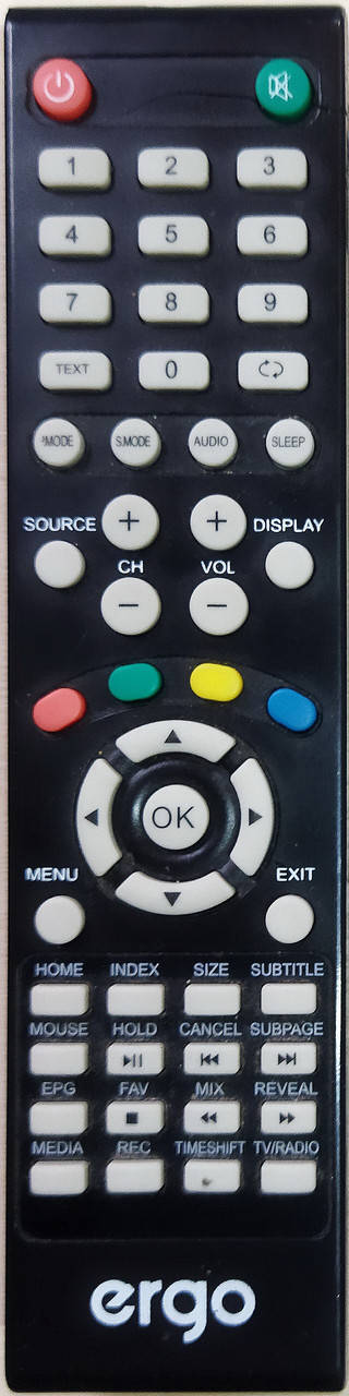 Пульт от телевизора ERGO LE 32CT5515AK, LE 43CT5515AK, Черный
Пульт от телевизора ERGO LE 32CT5515AK, LE 43CT5515AK, Черный