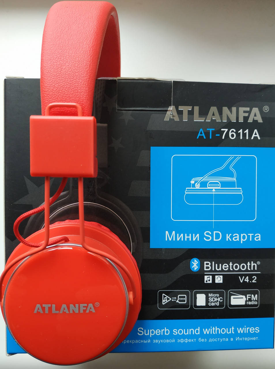 Беспроводные Bluetooth наушники ATLANFA AT-7611 А,с MP3 плеером и FM красные, Разные цвета
Беспроводные Bluetooth наушники ATLANFA AT-7611 А,с MP3 плеером и FM красные, Разные цвета