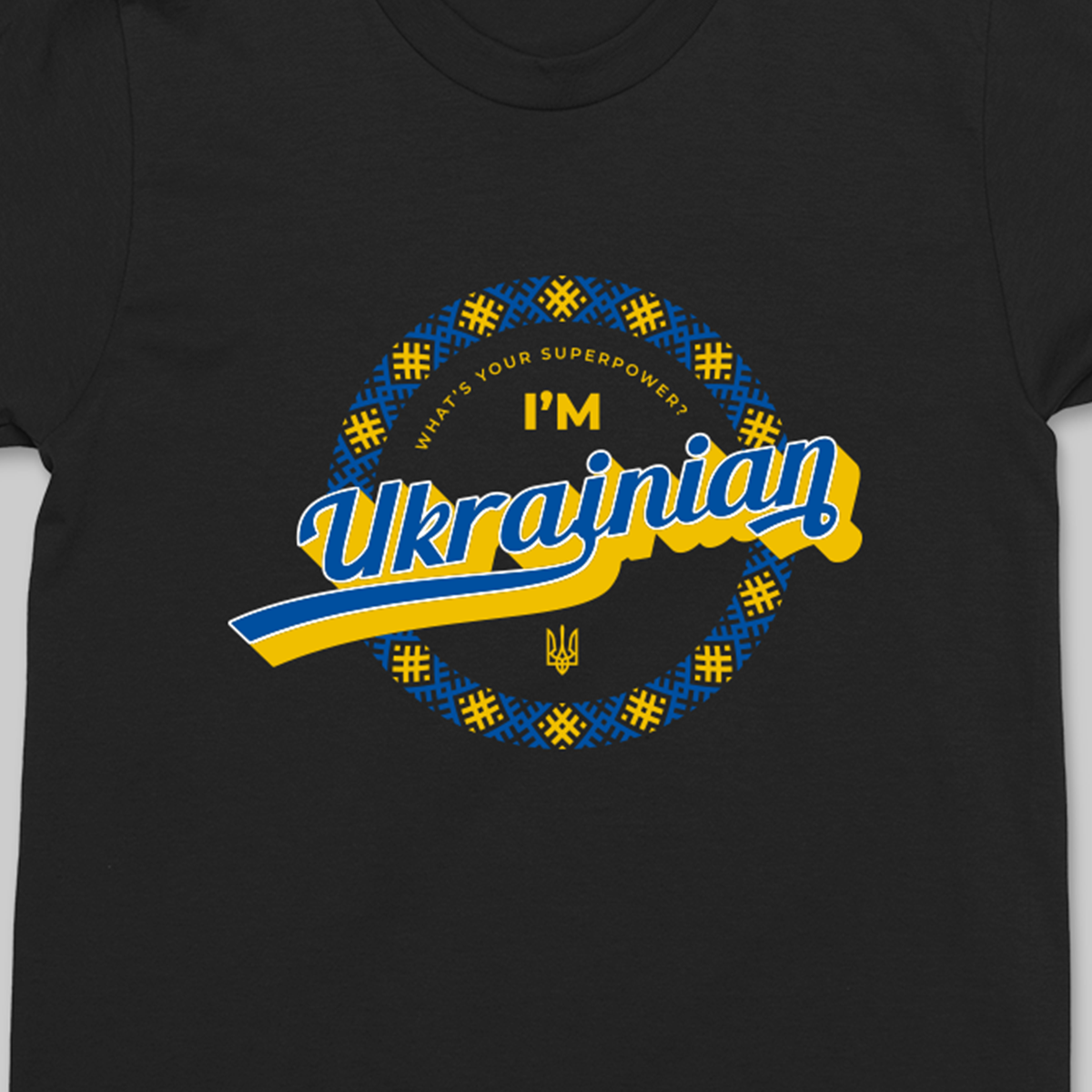 Футболка мужская черная с надписью "What's your SUPERPOWERI'm Ukrainian" / футболка с украинской символикой XXL
Футболка мужская черная с надписью "What's your SUPERPOWERI'm Ukrainian" / футболка с украинской символикой XXL