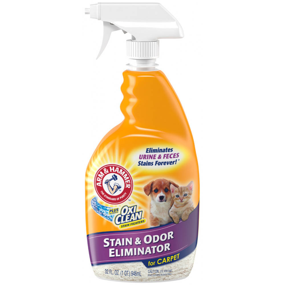 Arm&Hammer Pet Stain & Odor Eliminator Plus OXICLEAN Уничтожитель пятен и запаха животных, спрей - 946 мл
Arm&Hammer Pet Stain & Odor Eliminator Plus OXICLEAN Уничтожитель пятен и запаха животных, спрей - 946 мл
